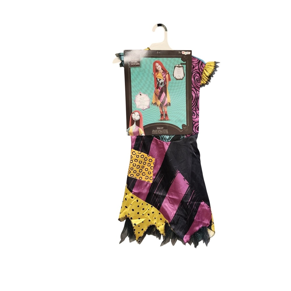 Disney Sally Nightmare Before Christmas Deluxe Child Costume Size 7-8 Multicolor